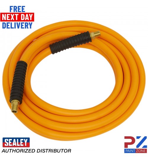 Sealey AHHC15 Air Hose 15mtr x Ø8mm Hybrid High Visibility with 1/4"BSP Unions